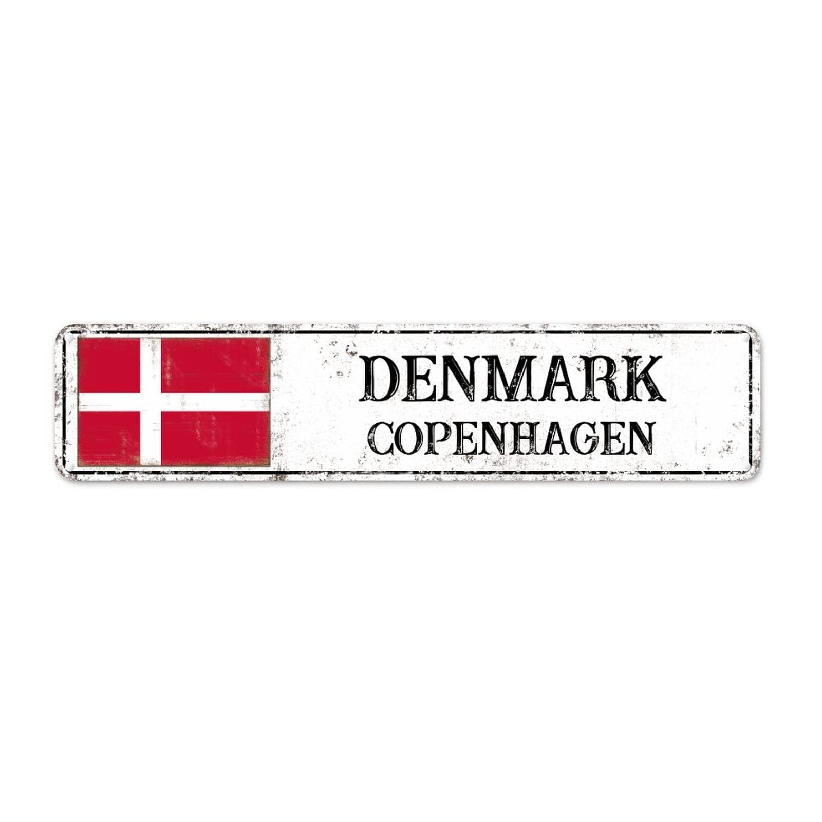 Amazon.com: Denmark Vintage Art Metal Sign Copenhagen Capital City
